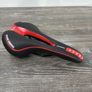 New! OuterO SPORT SADDLE Bicycle Cycling Seat Red Black